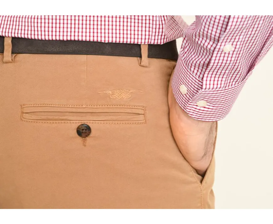 Pantalón chino hombre Camel Jerry Ii-Bexley Discount