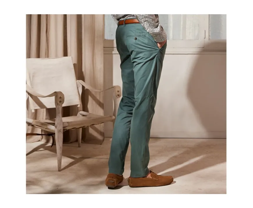 Pantalón chino hombre Verde pino Kyrk-Bexley Sale