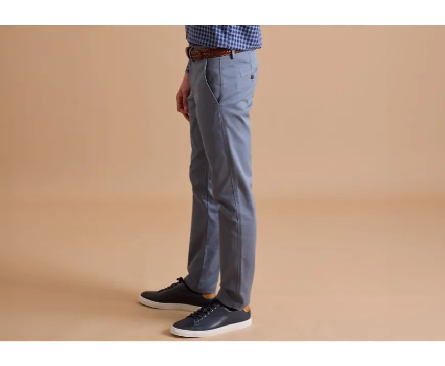 Pantalón chino para hombre Azul grisáceo Nigel Ii-Bexley Cheap