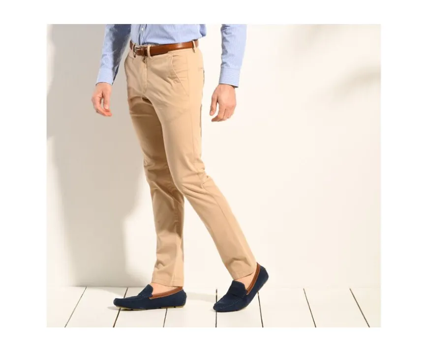 Pantalón chino para hombre Beis oscuro Kyrk-Bexley Store