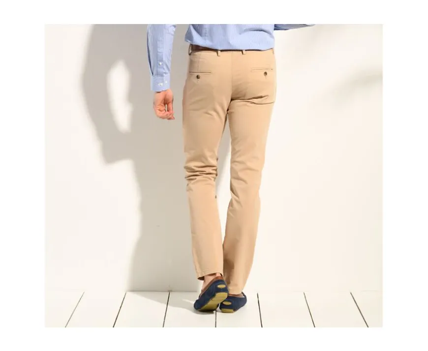 Pantalón chino para hombre Beis oscuro Kyrk-Bexley Store