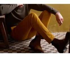 Pantalón chino para hombre Ocre Oscuro Nigel Ii-Bexley Clearance