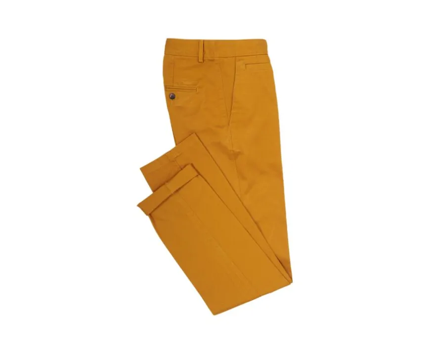 Pantalón chino para hombre Ocre Oscuro Nigel Ii-Bexley Clearance
