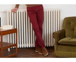 Pantalón chino para hombre Rojo Oscuro Nigel Ii-Bexley Sale