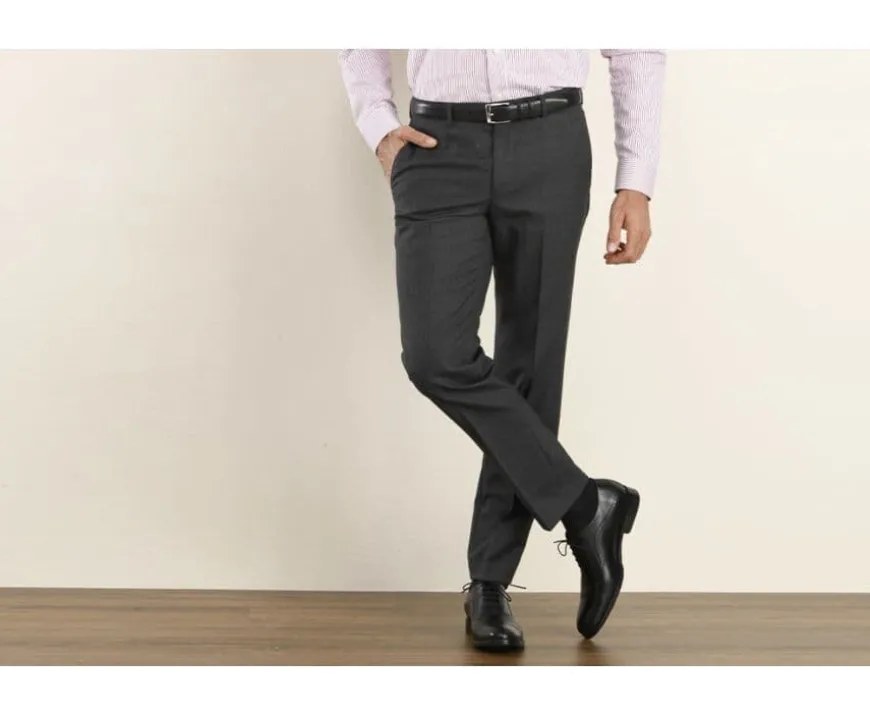 Pantalón de traje Gris oscuro moteado para hombre Lazare-Bexley Online