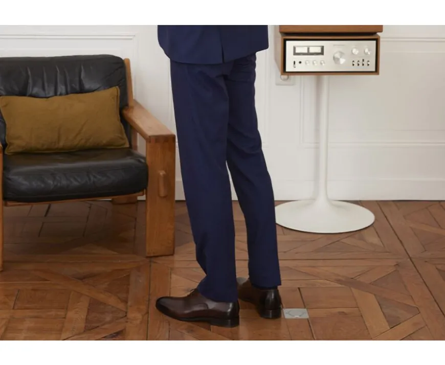 Pantalón de traje Marino para hombre Lazare-Bexley Best Sale