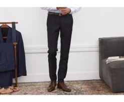 Pantalón de traje Negro para hombre Lazare-Bexley Discount