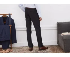 Pantalón de traje Negro para hombre Lazare-Bexley Discount