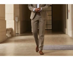 Pantalón de traje Topo moteado para hombre Lazare-Bexley Discount