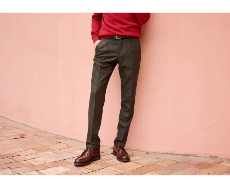 Pantalón de vestir Espiga Caqui Oscuro Lelian-Bexley Best