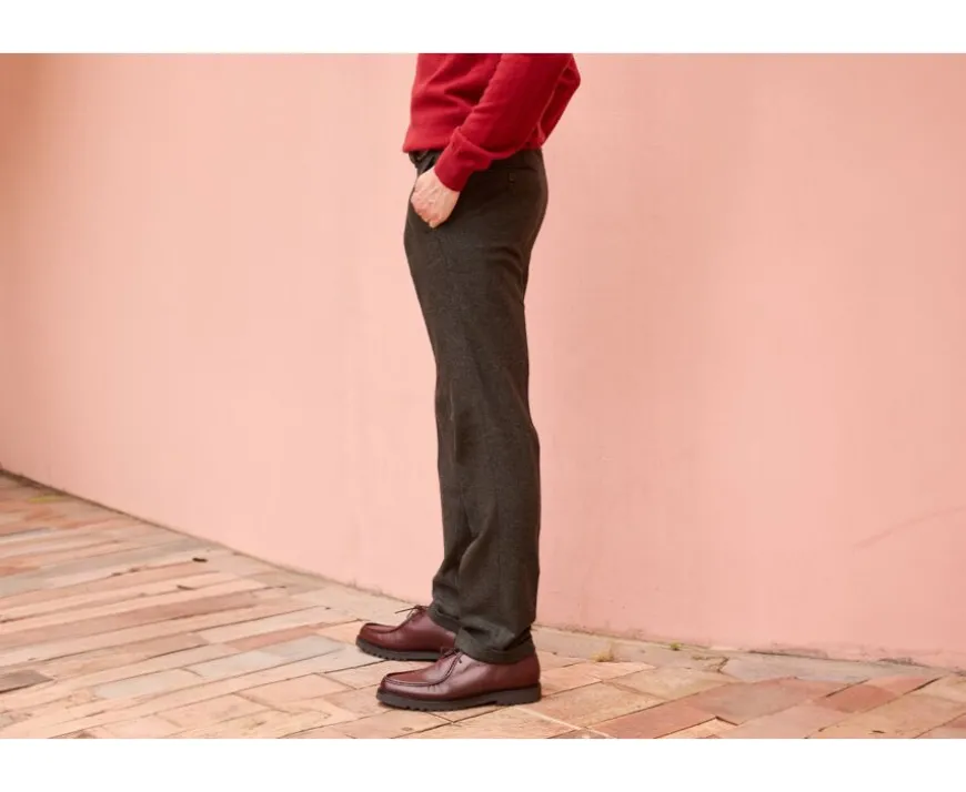 Pantalón de vestir Espiga Caqui Oscuro Lelian-Bexley Best