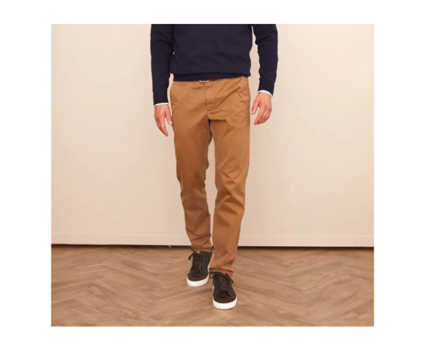 Pantalon chino para hombre Caramelo Nigel Ii-Bexley Best