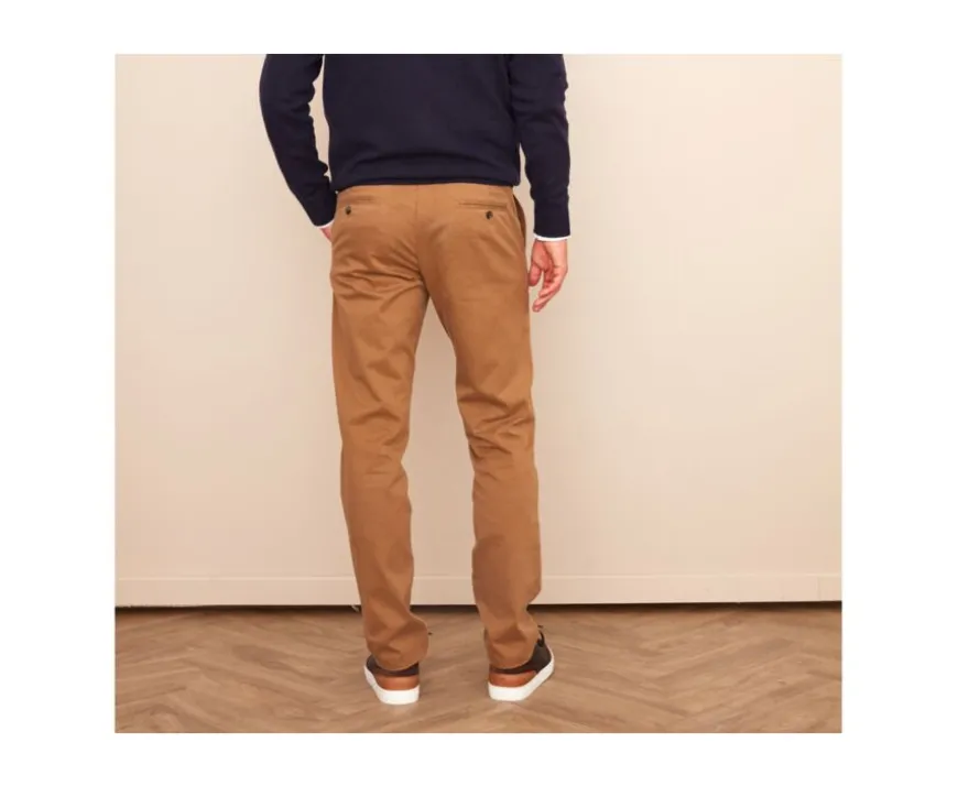 Pantalon chino para hombre Caramelo Nigel Ii-Bexley Best