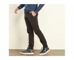 Pantalon chino para hombre Pardo oscuro Nigel Ii-Bexley Fashion