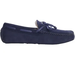 Pantuflas de hombre de ante Azul marino Pantuflas-Bexley Best