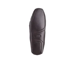 Pantuflas de hombre de cuero Chocolate-Bexley Sale
