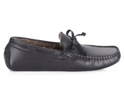Pantuflas de hombre de cuero Chocolate-Bexley Online