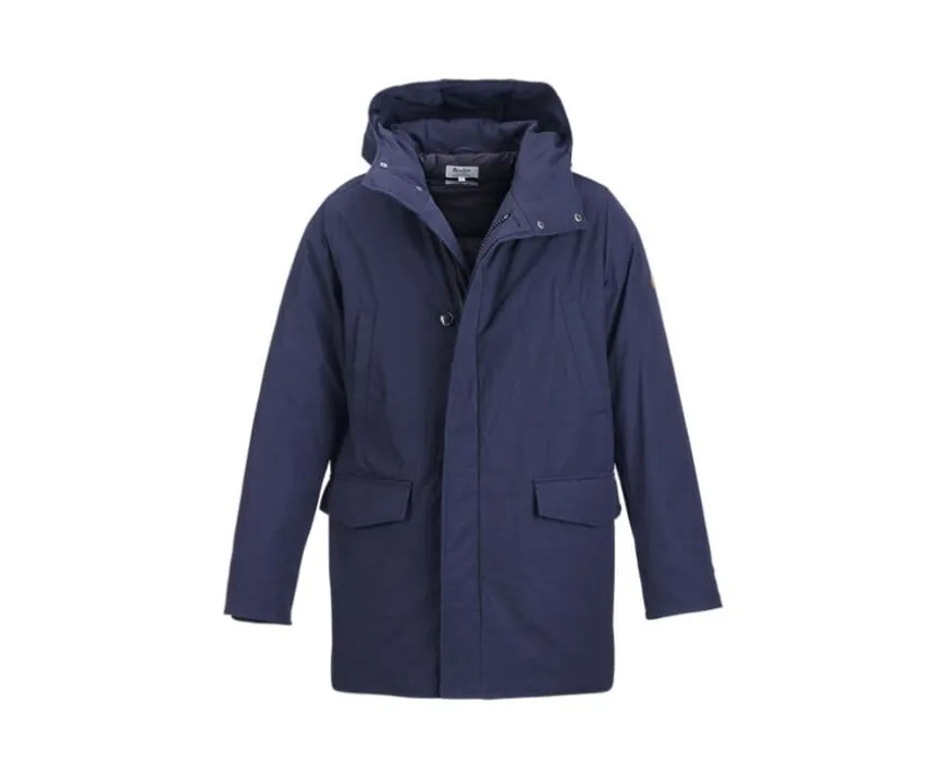 Parca de invierno para hombre con forro de plumas Marino oscuro Soren Iii-Bexley Shop