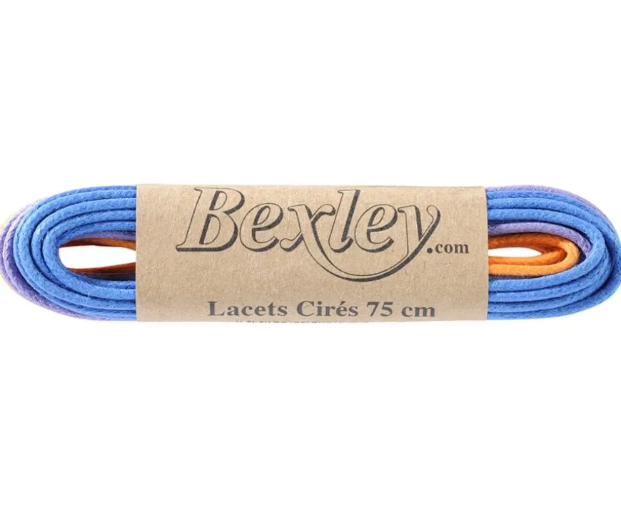 3 pares de cordones para zapatos de vestir - Parma, Azul y Naranja-Bexley Outlet