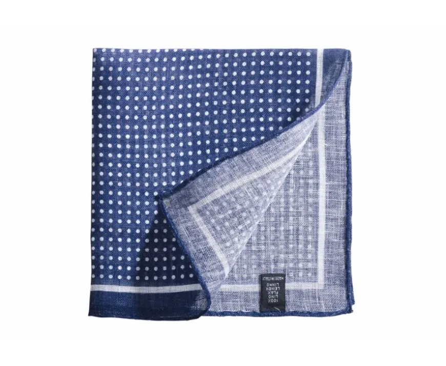 Pañuelo de bolsillo hombre de Lino Marino y Blanco-Bexley Best