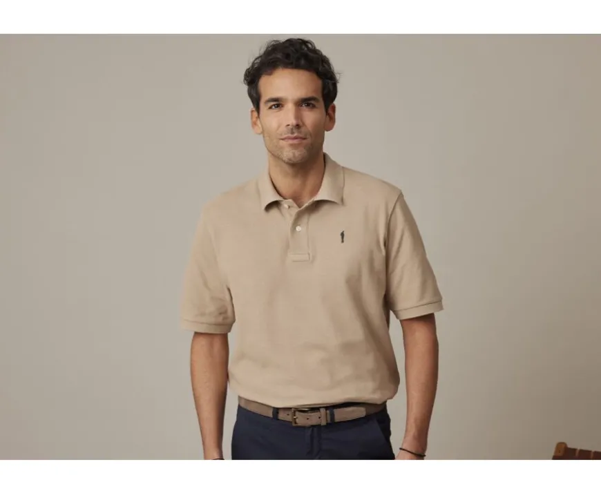 Polo beis para hombre Gareth-Bexley Clearance