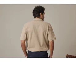 Polo beis para hombre Gareth-Bexley Clearance