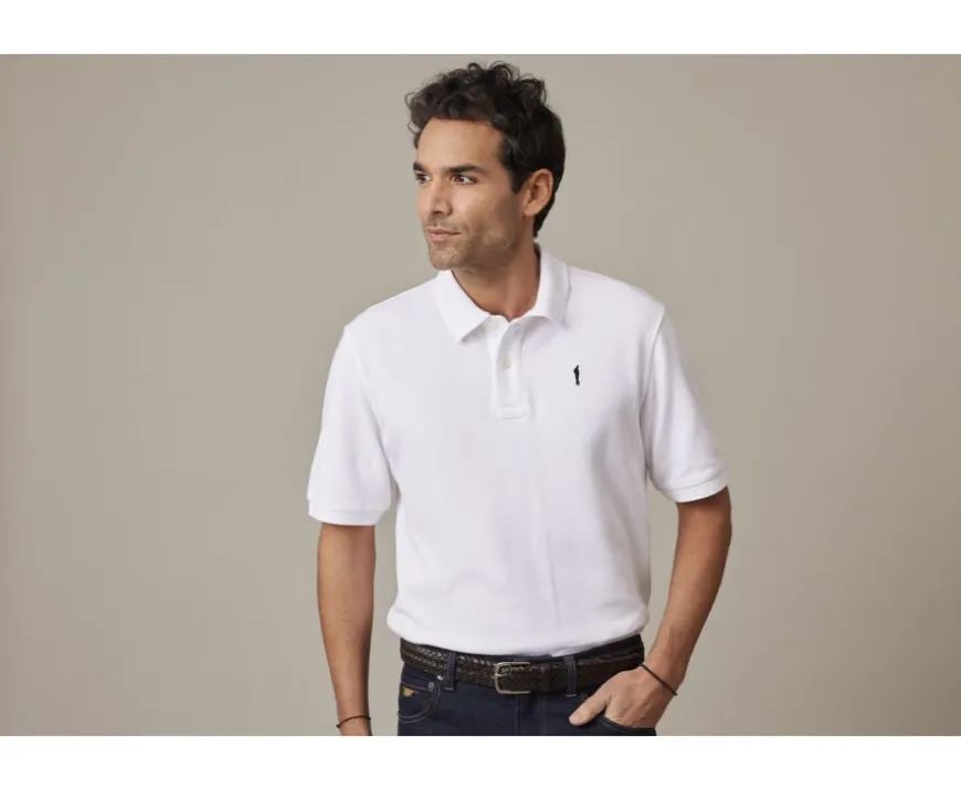 Polo blanco para hombre Gareth-Bexley Hot