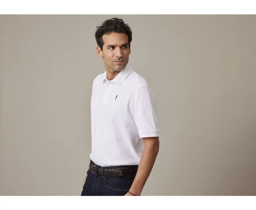 Polo blanco para hombre Gareth-Bexley Hot
