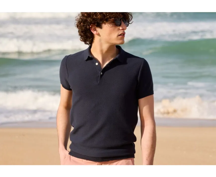 Polo de hombre Azul Petróleo Braiden-Bexley Sale