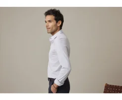 Polo de hombre de manga larga Azul Claro Aiden Ml-Bexley Clearance