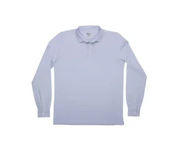 Polo de hombre de manga larga Azul Claro Aiden Ml-Bexley Clearance