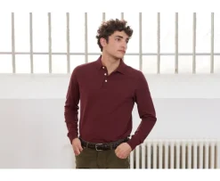 Polo de hombre de manga larga Burdeos Alec Ii Ml-Bexley Cheap