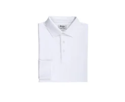 Polo de hombre de manga larga Blanco Alec Ii Ml-Bexley Clearance