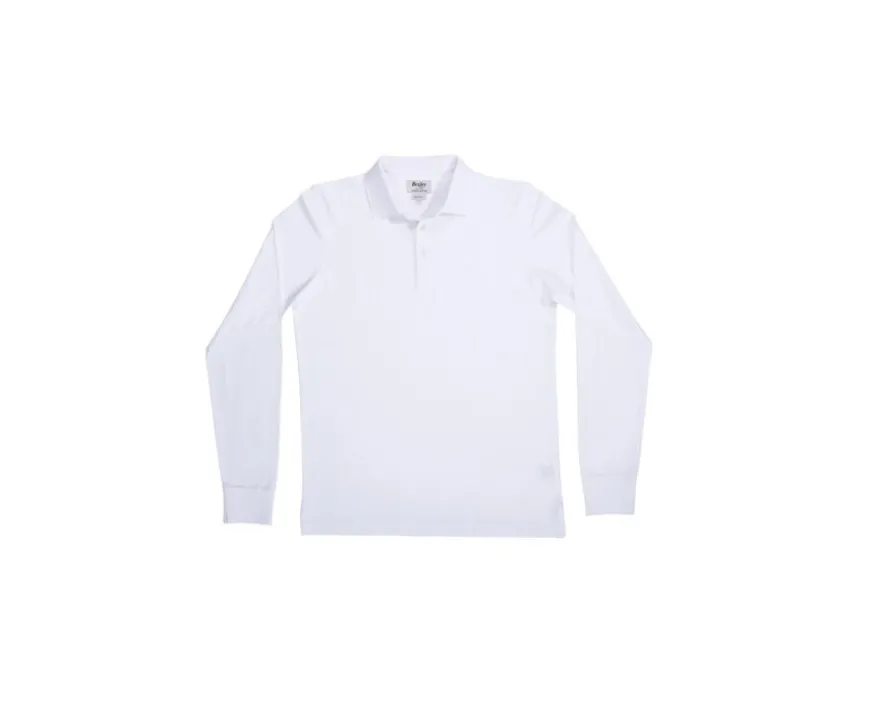 Polo de hombre de manga larga Blanco Alec Ii Ml-Bexley Clearance