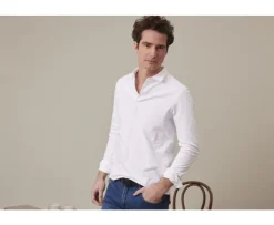 Polo de hombre de manga larga Blanco Aiden Ml-Bexley Online