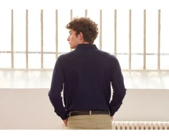 Polo de hombre de manga larga Marino Alec Ii Ml-Bexley Best Sale