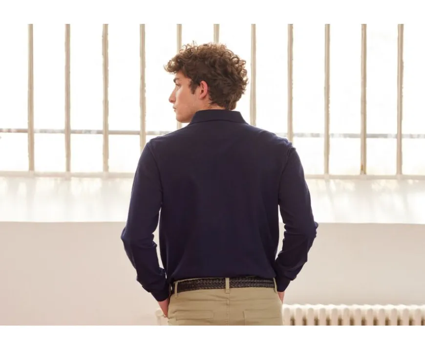 Polo de hombre de manga larga Marino Alec Ii Ml-Bexley Best Sale