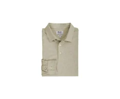 Polo de hombre de manga larga Topo Claro Moteado Aiden Ml-Bexley Outlet