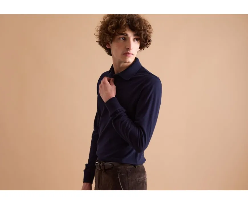 Polo de hombre manga larga Marino Alec Iii Ml-Bexley Sale