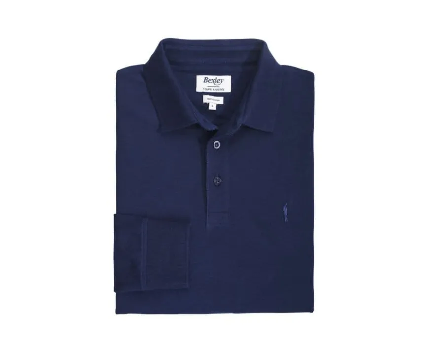 Polo de hombre manga larga Marino Alec Iii Ml-Bexley Sale