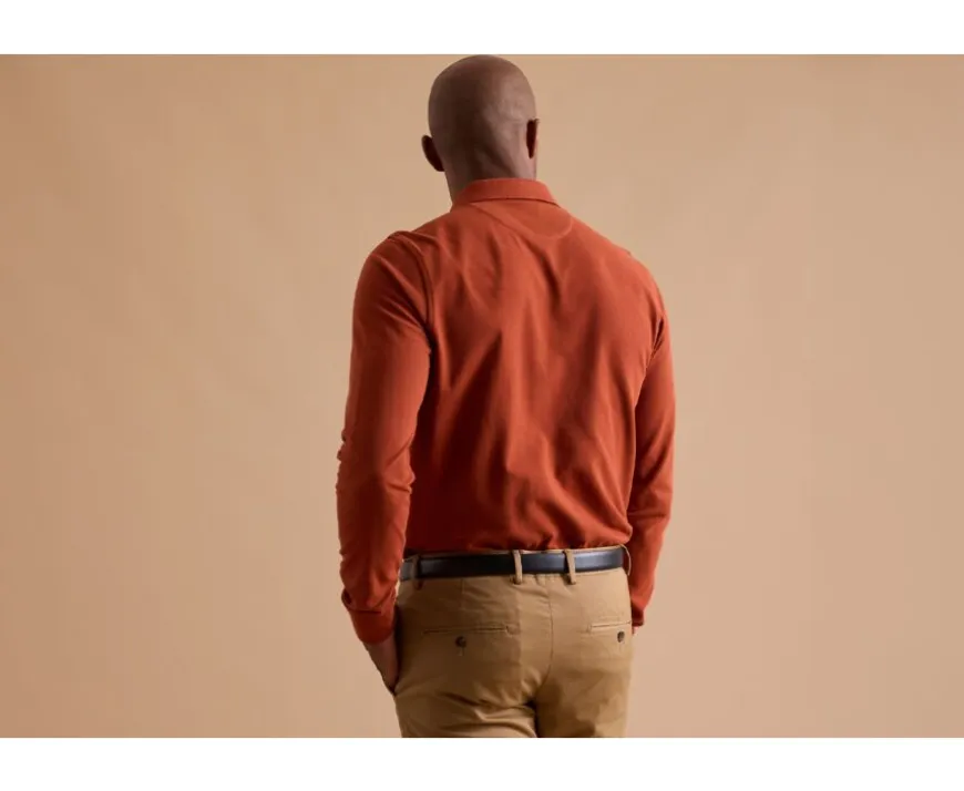 Polo de hombre manga larga Terracota Alec Ii Ml-Bexley Cheap