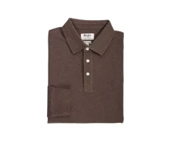 Polo de manga larga Chocolate moteado oscuro Alec Ii Ml-Bexley Best