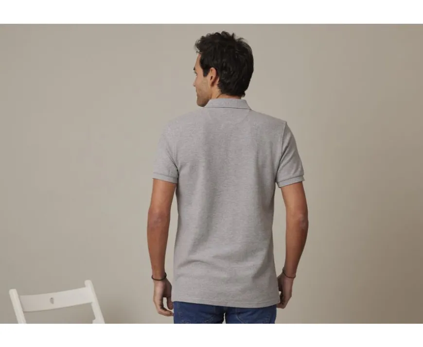 Polo Gris moteado para hombre Andy Ii-Bexley Fashion