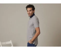 Polo Gris moteado para hombre Andy Ii-Bexley Fashion