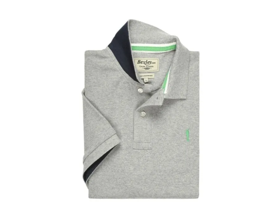 Polo Gris moteado para hombre Andy Ii-Bexley Fashion