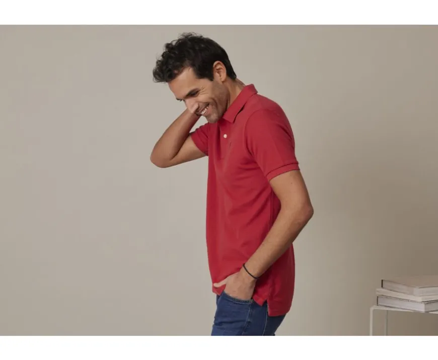 Polo Rojo Vasco para hombre Andy Ii-Bexley Flash Sale