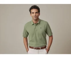 Polo Verde Salvia para hombre Gareth-Bexley Cheap