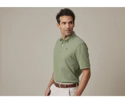 Polo Verde Salvia para hombre Gareth-Bexley Cheap