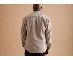 Sobrecamisa de terciopelo Beis claro - Cuello francés Victorin-Bexley Online