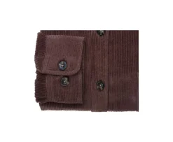 Sobrecamisa de terciopelo Chocolate - Cuello francés Victorin-Bexley Best Sale